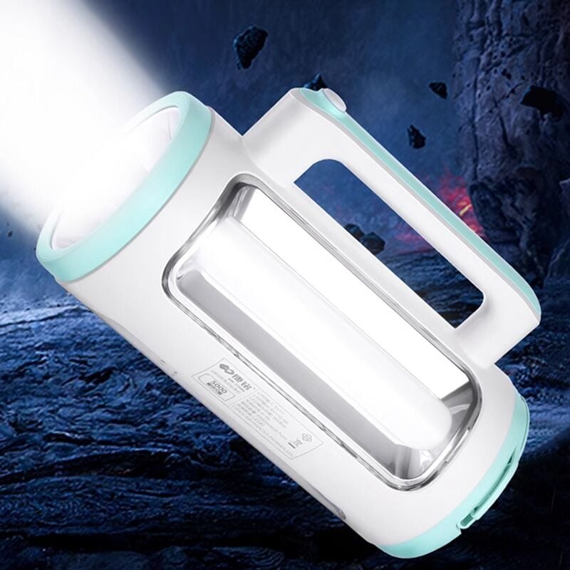 6691 Ultra Güçlü Uzun Menzilli 5W+COB LED Şarlı El Feneri Projektör