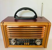 Everton RT-871 Bluetooth Nostalji ,Şarjlı 3 Band Radyo ,usb, sd ,Aux, mp3 Müzik Kutusu