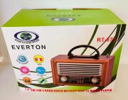 Everton RT-871 Bluetooth Nostalji ,Şarjlı 3 Band Radyo ,usb, sd ,Aux, mp3 Müzik Kutusu