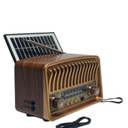 RT-852 Nostalji Solar Güneş Enerjili Bluetooth/USB/Sd kart/ Radyo mp3 Player Müzik Kutusu