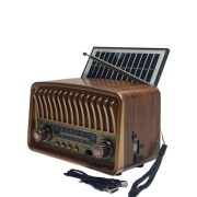 RT-852 Nostalji Solar Güneş Enerjili Bluetooth/USB/Sd kart/ Radyo mp3 Player Müzik Kutusu