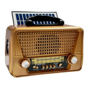 RT-836 Nostalji Solar Güneş Enerjili Bluetooth/USB/Sd kart/ Radyo mp3 Player Müzik Kutusu
