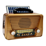 RT-836 Nostalji Solar Güneş Enerjili Bluetooth/USB/Sd kart/ Radyo mp3 Player Müzik Kutusu