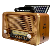 RT-836 Nostalji Solar Güneş Enerjili Bluetooth/USB/Sd kart/ Radyo mp3 Player Müzik Kutusu