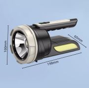 Ps-22024 Ultra Güçlü Uzun Menzilli 20W+COB LED Şarlı El Feneri Projektör
