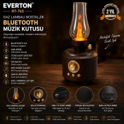 Everton Rt-765 Gaz Lambalı Nostaljik Bluetooth/USB/Sd/ Radyo Mp3 Player Müzik Kutusu