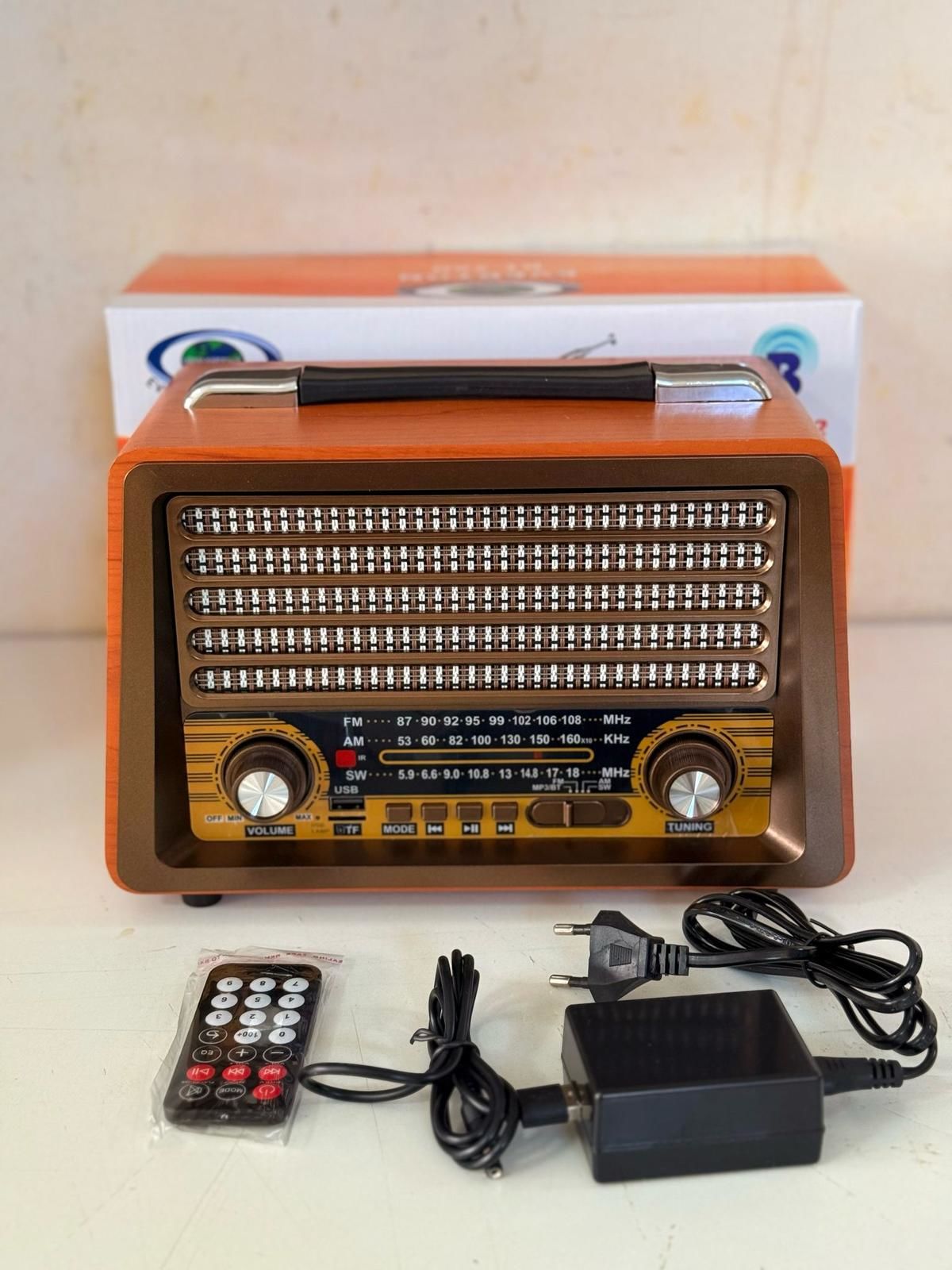 Everton RT-750 Bluetooth, Usb/Sd/Fm 3 Band Radyo Nostalji Müzik Kutusu Büyük Boy