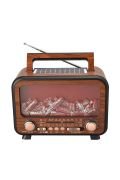 Everton Rt-754 Şömine Görünümlü Solar Güneş Enerjili Nostaljik Bluetooth/USB/Sd/aux/ Radyo Mp3 Player Müzik Kutusu