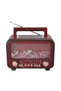 Everton Rt-754 Şömine Görünümlü Solar Güneş Enerjili Nostaljik Bluetooth/USB/Sd/ Radyo Mp3 Player Müzik Kutusu