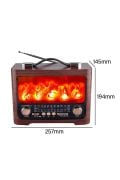 Everton Rt-733 Şömine Görünümlü Nostaljik Bluetooth/USB/Sd/ Radyo Mp3 Player Müzik Kutusu