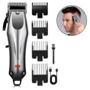 WA-2957 Balık Model Şarjlı Saç,Sakal,Ense,Vücut Traş Kesme Makinesi / Ergonomik Tasarım, Uzun Pil Ömrü, LED Ekran