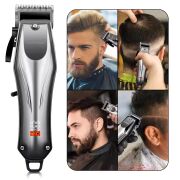 WA-2957 Balık Model Şarjlı Saç,Sakal,Ense,Vücut Traş Kesme Makinesi / Ergonomik Tasarım, Uzun Pil Ömrü, LED Ekran
