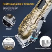 WA-048 Profesyonel Şarjlı Saç,Sakal,Ense,Vücut Traş Kesme Makinesi / Ergonomik Tasarım, Uzun Pil Ömrü, LED Ekran