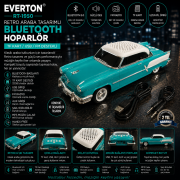 Everton RT-1950 Araba Görünümlü Bluetooth/USB/Sd kart/Aux/Radyo Mp3 Player Müzik Kutusu