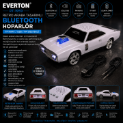Everton RT-1959 Retro Araba Tasarımlı Bluetooth Hoparlör – TF Kart / USB / FM Destekli
