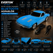 Everton RT-1956 Retro Araba Tasarımlı Bluetooth Hoparlör – TF Kart / USB / FM Destekli
