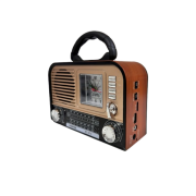 Everton RT-670 Retro Bluetooth Radyo Saatli Hoparlör | USB, SD Kart, FM Radyo, Şarjlı