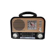 Everton RT-670 Retro Bluetooth Radyo Saatli Hoparlör | USB, SD Kart, FM Radyo, Şarjlı