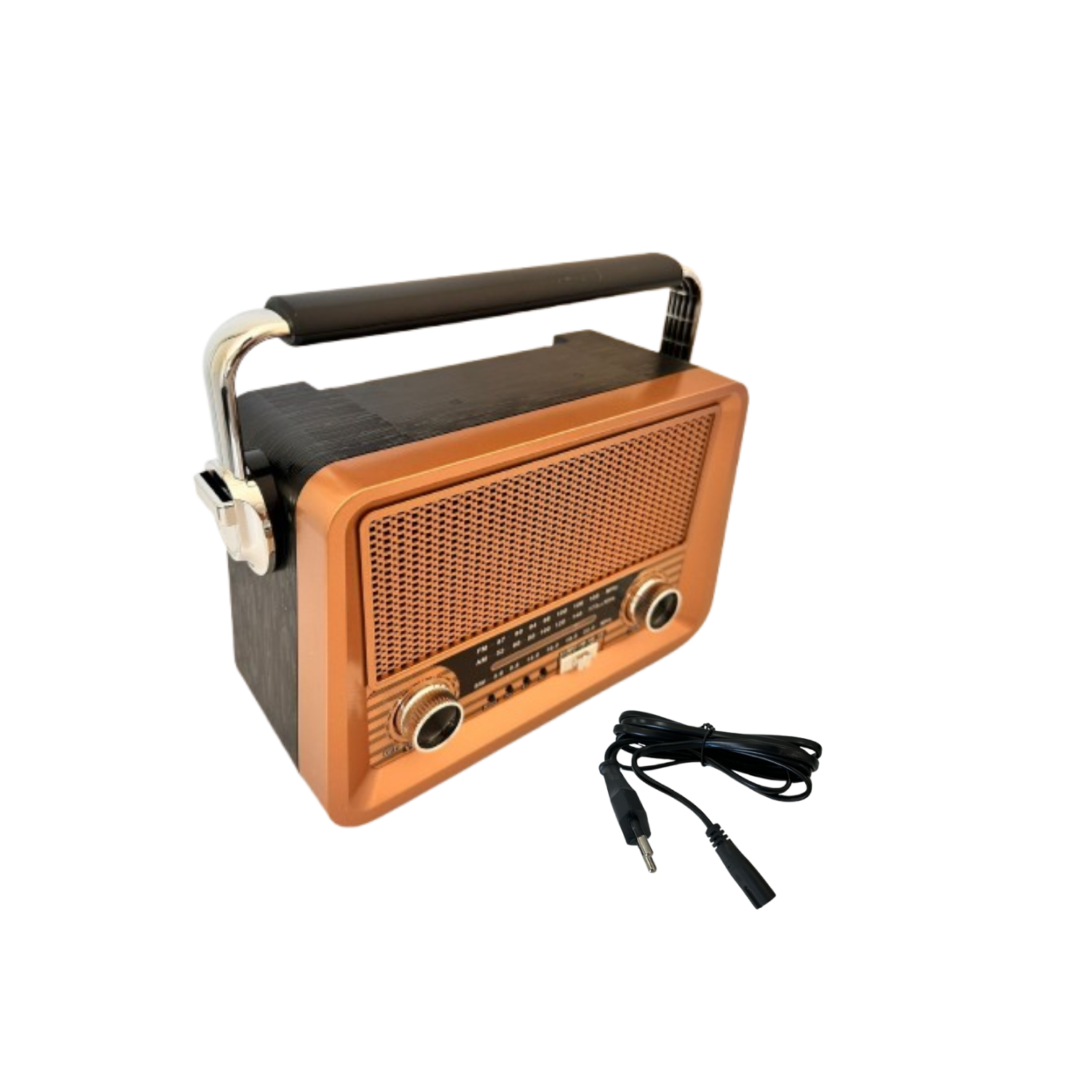EVERTON RT-756 Retro Tasarımlı FM/AM/SW 3 Band Radyo - USB/TF Kart Girişli, Şarjlı Müzik Çalar
