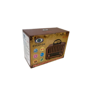 EVERTON RT-775 Retro Tasarımlı FM/AM/SW 3 Band Radyo - USB/TF Kart Girişli, Şarjlı Müzik Çalar