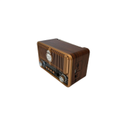 Retro Tasarımlı RT-660 AM/FM/SW 3 Band Radyolu Bluetooth Hoparlör - Güneş Paneli Destekli, USB/TF Müzik Çalar Özellikli