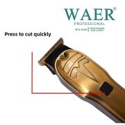 WA-0105 Profesyonel Şarjlı Saç,Sakal,Ense,Vücut Traş Kesme Makinesi / Ergonomik Tasarım, Uzun Pil Ömrü, LED Ekran