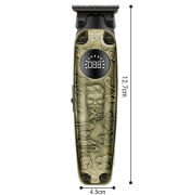 WA-0117 Profesyonel Şarjlı Saç,Sakal,Ense,Vücut Traş Kesme Makinesi / Ergonomik Tasarım, Uzun Pil Ömrü, LED Ekran