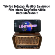 RT-676 Retro Radyo Bluetooth Hoparlör – USB/SD Kart Girişli, 3 Bant Radyo Alıcılı, Taşınabilir Şarjlı Nostaljik Radyo