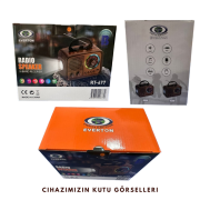 RT-677 Retro Radyo Bluetooth Hoparlör – USB/SD Kart Girişli, 3 Bant Radyo Alıcılı, Taşınabilir Şarjlı Nostaljik Radyo