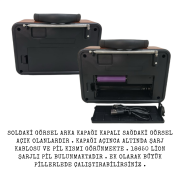 RT-705 Retro Radyo Bluetooth Hoparlör – TWS Özellikli, USB/SD Kart Girişli, Şarjlı Taşınabilir Nostaljik Radyo