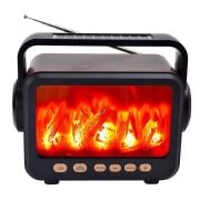 Everton Rt-734 Şömine Görünümlü Fenerli / Solar Güneş Enerjili / Nostalji Bluetooth/USB/Sd/ Radyo Mp3 Player Müzik Kutusu