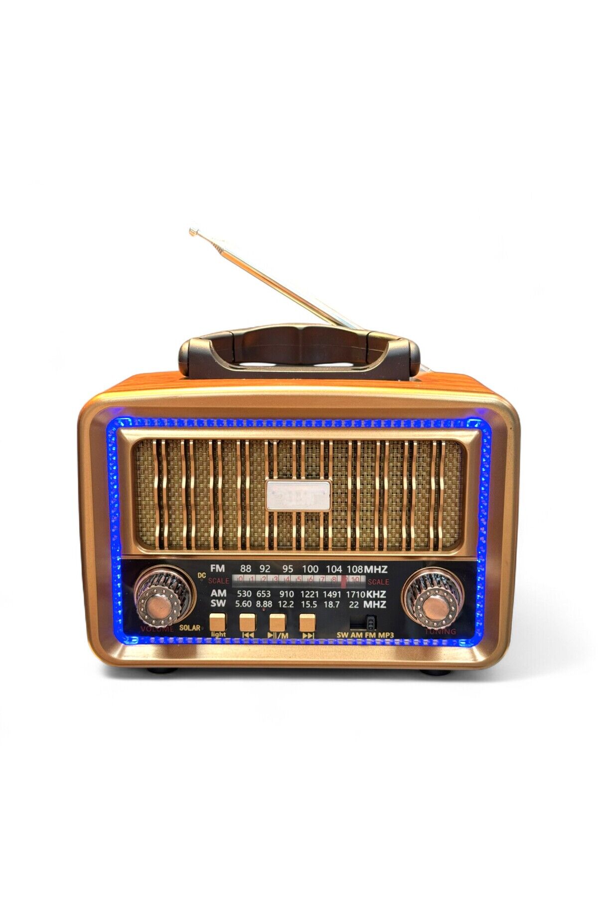 Everton Rt-683 / Solar Güneş Enerjili / Nostalji Bluetooth/USB/Sd/ Radyo Mp3 Player Müzik Kutusu