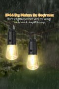 V-012 Taşınabilir USB Şarjlı Led Ampul Outdoor Kamp Bahçe Lambası Askılı Kırılmaz Led Işık