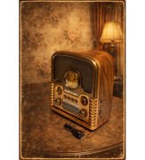 Everton RT-743 / Klasik Retro , Nostalji Bluetooth/USB/Sd/ Radyo Mp3 Player Müzik Kutusu