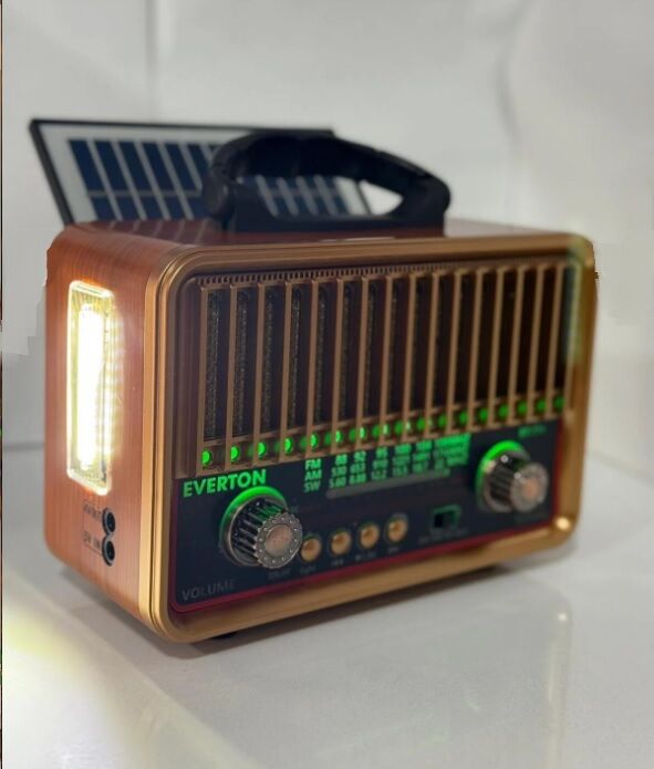 Everton RT-774 / Klasik Retro Solar Enerjili , Fenerli ,Nostalji Bluetooth/USB/Sd/ Radyo Mp3 Player Müzik Kutusu