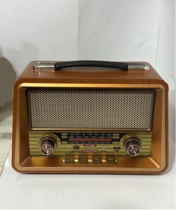 Everton RT-680 Bluetooth, Usb/Sd/Aux/Fm 3 Band Radyo Nostalji Müzik Kutusu Büyük Boy