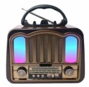 Everton RT-771 / Klasik Retro , Solar Enerjili , LEDLİ , Fenerli , Nostalji Bluetooth/USB/Sd/ Radyo Mp3 Player Müzik Kutusu