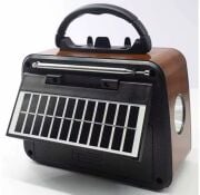 Everton RT-772 / Klasik Retro , Solar Enerjili ,Şerit LEDLİ , Fenerli , Nostalji Bluetooth/USB/Sd/ Radyo Mp3 Player Müzik Kutusu