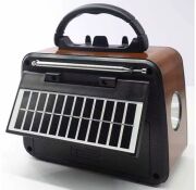 Everton RT-772 / Klasik Retro , Solar Enerjili ,Şerit LEDLİ , Fenerli , Nostalji Bluetooth/USB/Sd/ Radyo Mp3 Player Müzik Kutusu