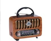 Everton RT-848 / Şık Tasarımlı ,Klasik Retro , Solar Enerjili ,Nostalji Bluetooth/USB/Sd/ Radyo Mp3 Player Müzik Kutusu
