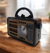 Everton RT-737 / Şık Tasarımlı Saatli ,Klasik Retro , Solar Enerjili ,Nostalji Bluetooth/USB/Sd/ Radyo Mp3 Player Müzik Kutusu