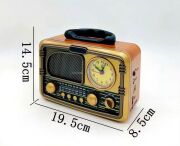 Everton RT-718 / Şık Tasarımlı Saatli ,Klasik Retro ,Nostalji Bluetooth/USB/Sd/ Radyo Mp3 Player Müzik Kutusu