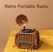 Everton RT-738 Şık Tasarımlı Gramafon Görünümlü Klasik Retro Nostalji Bluetooth/USB/Sd/ Radyo Mp3 Player Müzik Kutusu