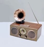 Everton RT-748 Şık Tasarımlı Gramafon Görünümlü Klasik Retro Nostalji Bluetooth/USB/Sd/ Radyo Mp3 Player Müzik Kutusu