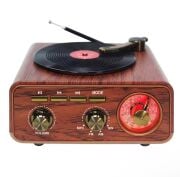 Everton RT-712 Özel Plak Tasarım Klasik Retro Nostalji Bluetooth/USB/Sd/ Radyo Mp3 Player Müzik Kutusu