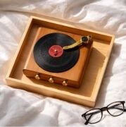 Everton RT-712 Özel Plak Tasarım Klasik Retro Nostalji Bluetooth/USB/Sd/ Radyo Mp3 Player Müzik Kutusu