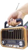 Everton RT-685 Klasik Retro Solar Enerjili , Nostalji Bluetooth/USB/Sd/ Radyo Mp3 Player Müzik Kutusu