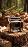 Everton RT-685 Klasik Retro Solar Enerjili , Nostalji Bluetooth/USB/Sd/ Radyo Mp3 Player Müzik Kutusu