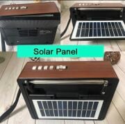 Everton RT-333 Klasik Retro Solar Enerjili , Nostalji Bluetooth/USB/Sd/ Radyo Mp3 Player Müzik Kutusu