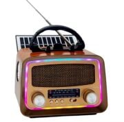 Everton RT-730 Klasik Retro , Solar Enerjili , LEDLİ , Fenerli , Nostalji Bluetooth/USB/Sd/ Radyo Mp3 Player Müzik Kutusu